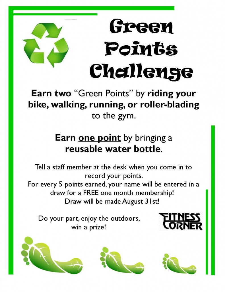 Green Points Challenge poster