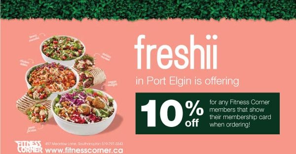 freshii and Fitness Corner Southampton Ontario