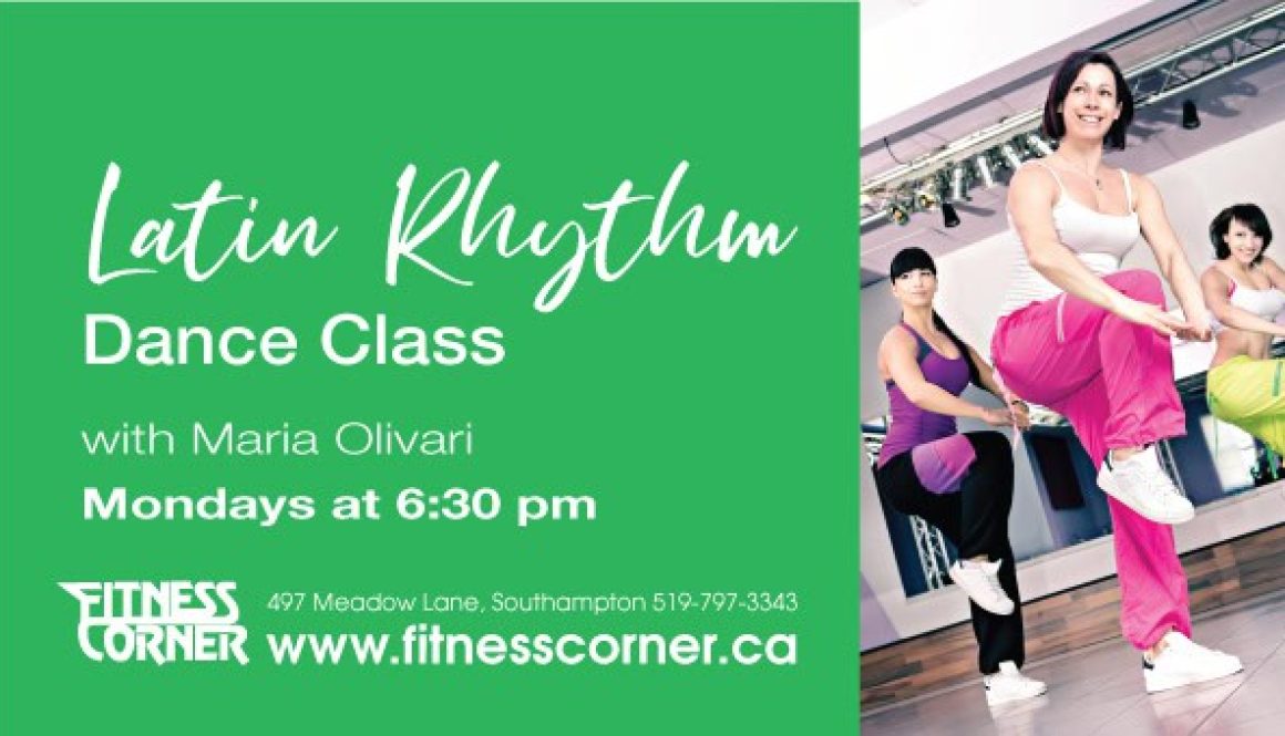 Latin Rhythm Dance Class - fitness corner southampton Ont